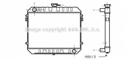 AVA QUALITY COOLING ol2232 -  Радиатор, охлаждение двигателя